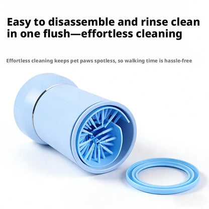Rechargeable Automatic Electric Pet Paw Cleaner with Soft Silicone Brushes – Portable Foot Washing Cup for Dogs and Cats