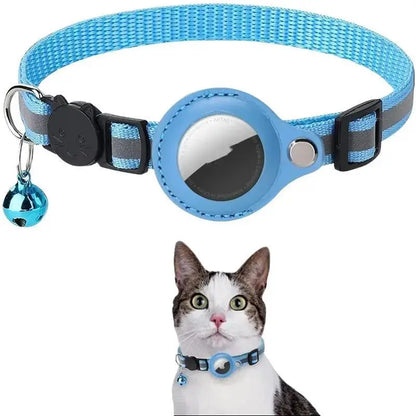 Reflective Waterproof AirTag Pet Collar with Safety Buckle