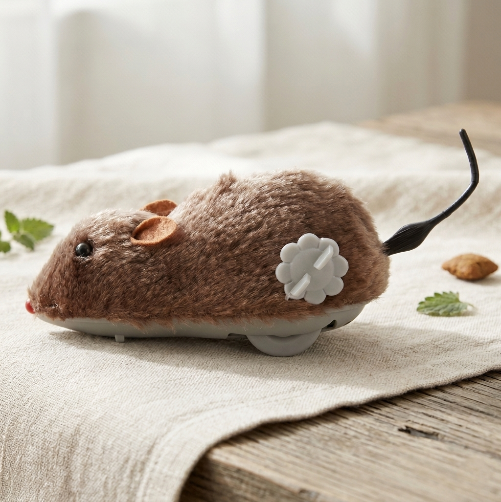 Exciting Plush Running Mouse Toy for Cats