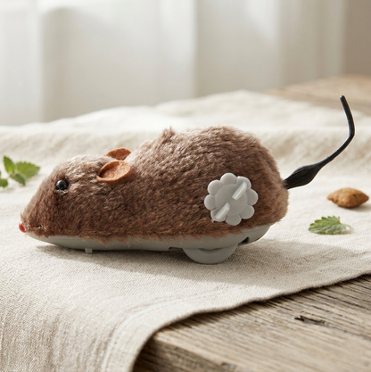 Exciting Plush Running Mouse Toy for Cats