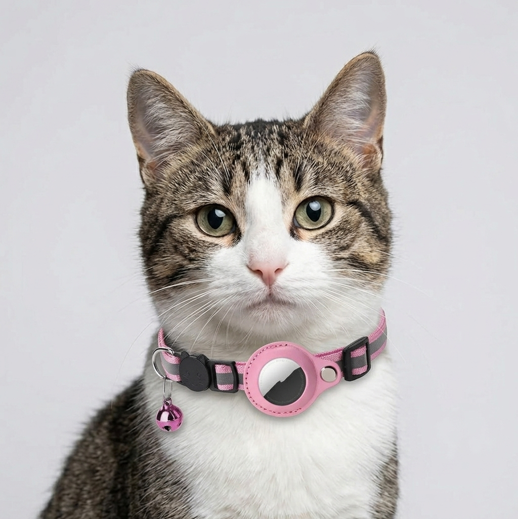 Reflective Waterproof AirTag Pet Collar (without Airtag)