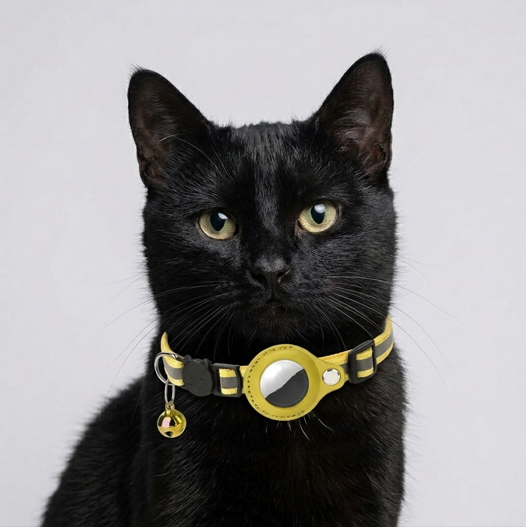 Reflective Waterproof AirTag Pet Collar (without Airtag)