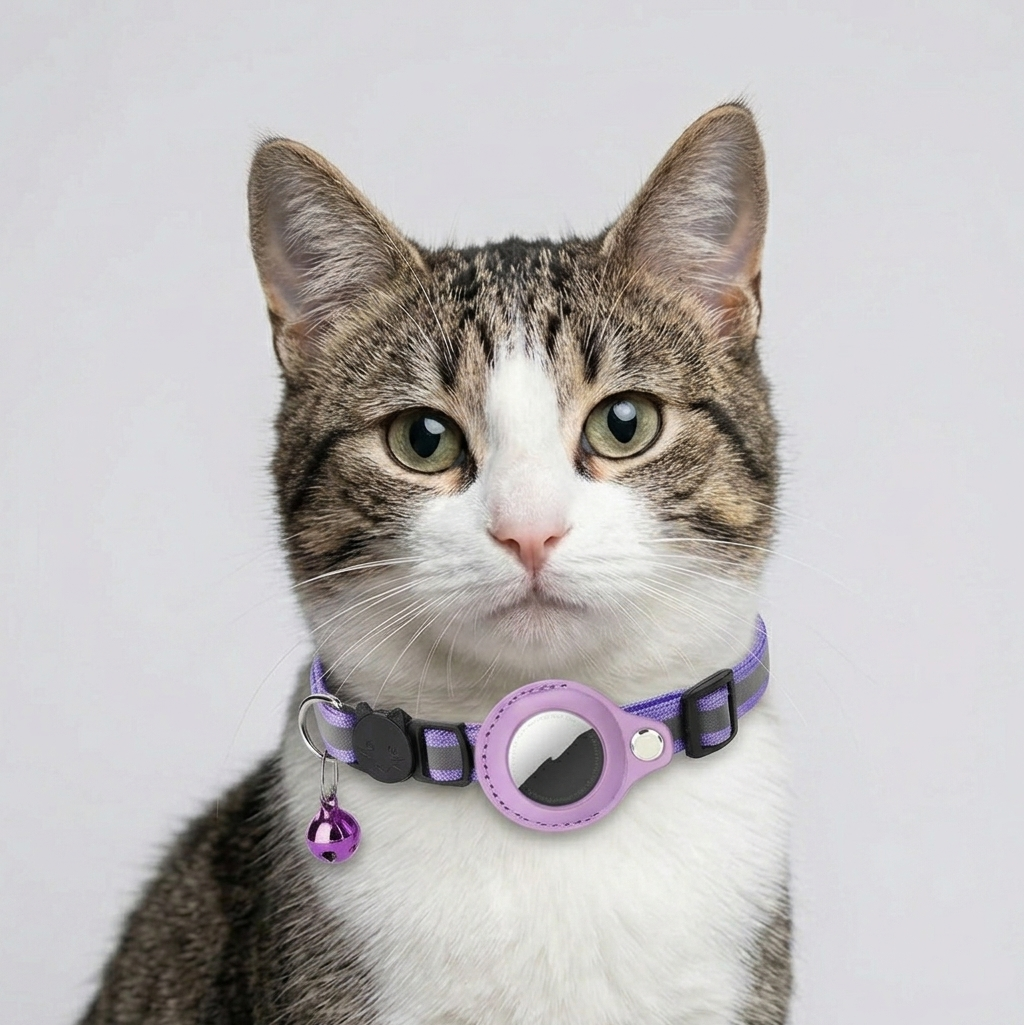 Reflective Waterproof AirTag Pet Collar (without Airtag)