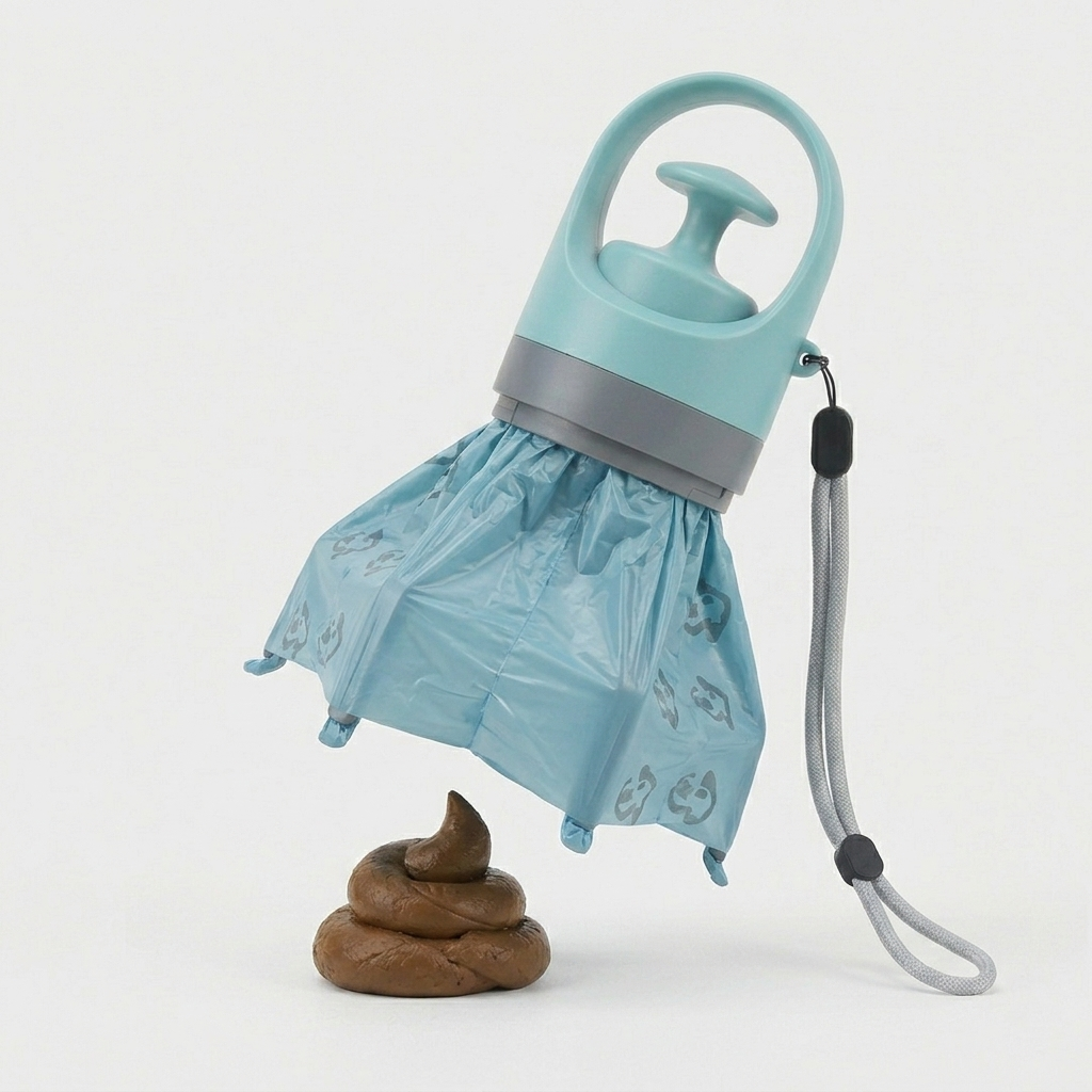 Touchless Dog Waste Grabber and Trash Bag Roll