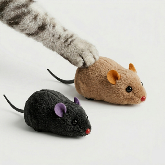 Exciting Plush Running Mouse Toy for Cats