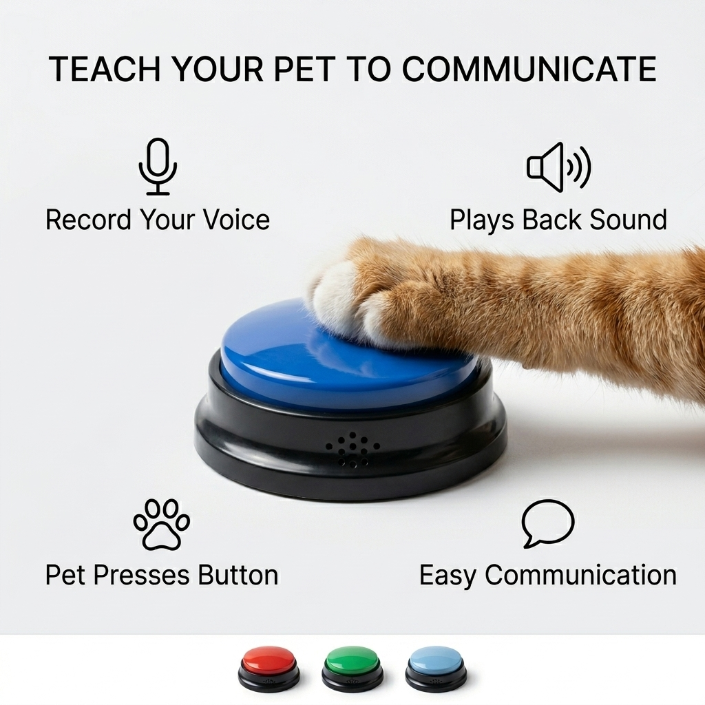 Recordable Speaking Button for Pet Communication