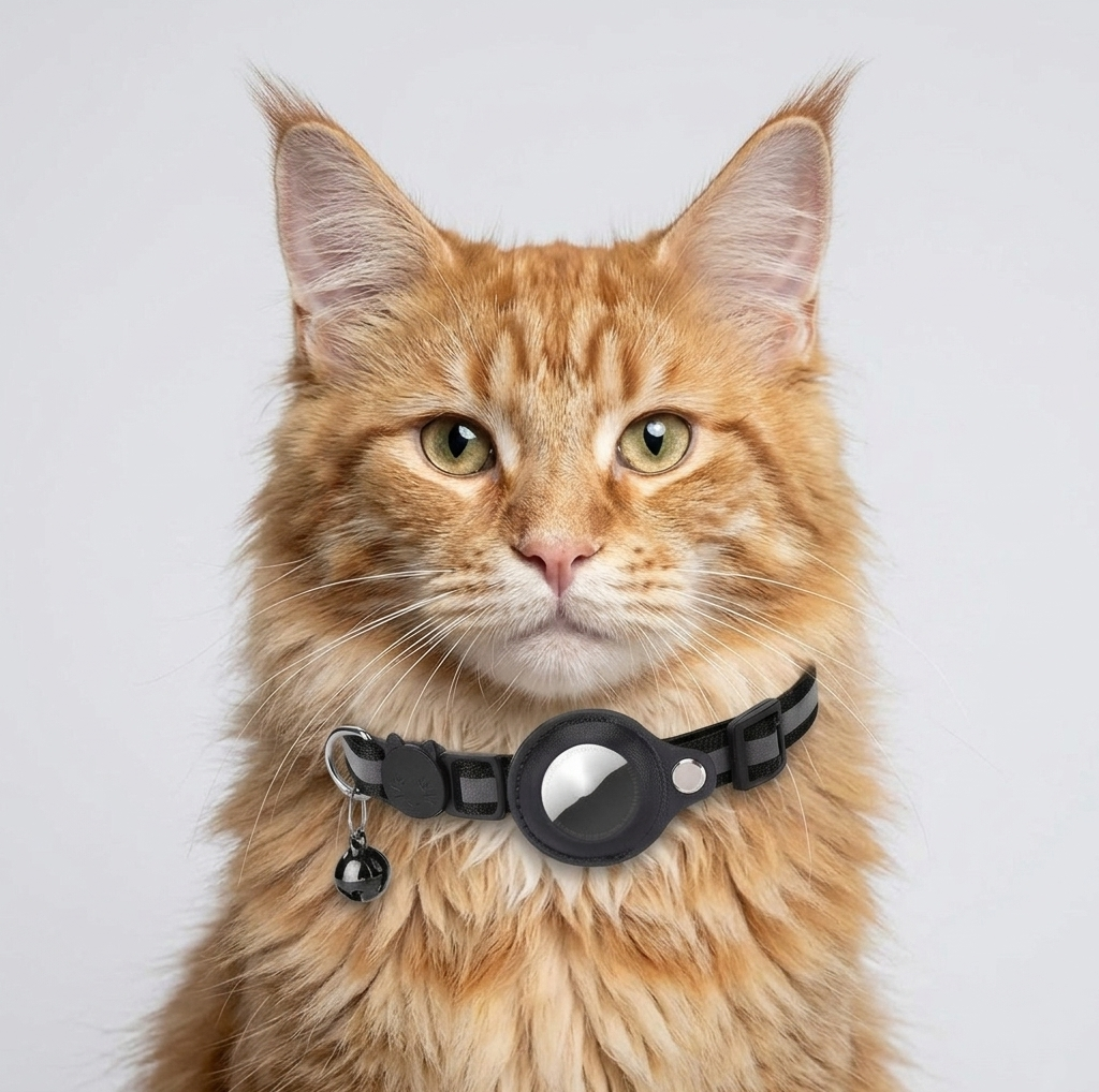 Reflective Waterproof AirTag Pet Collar (without Airtag)